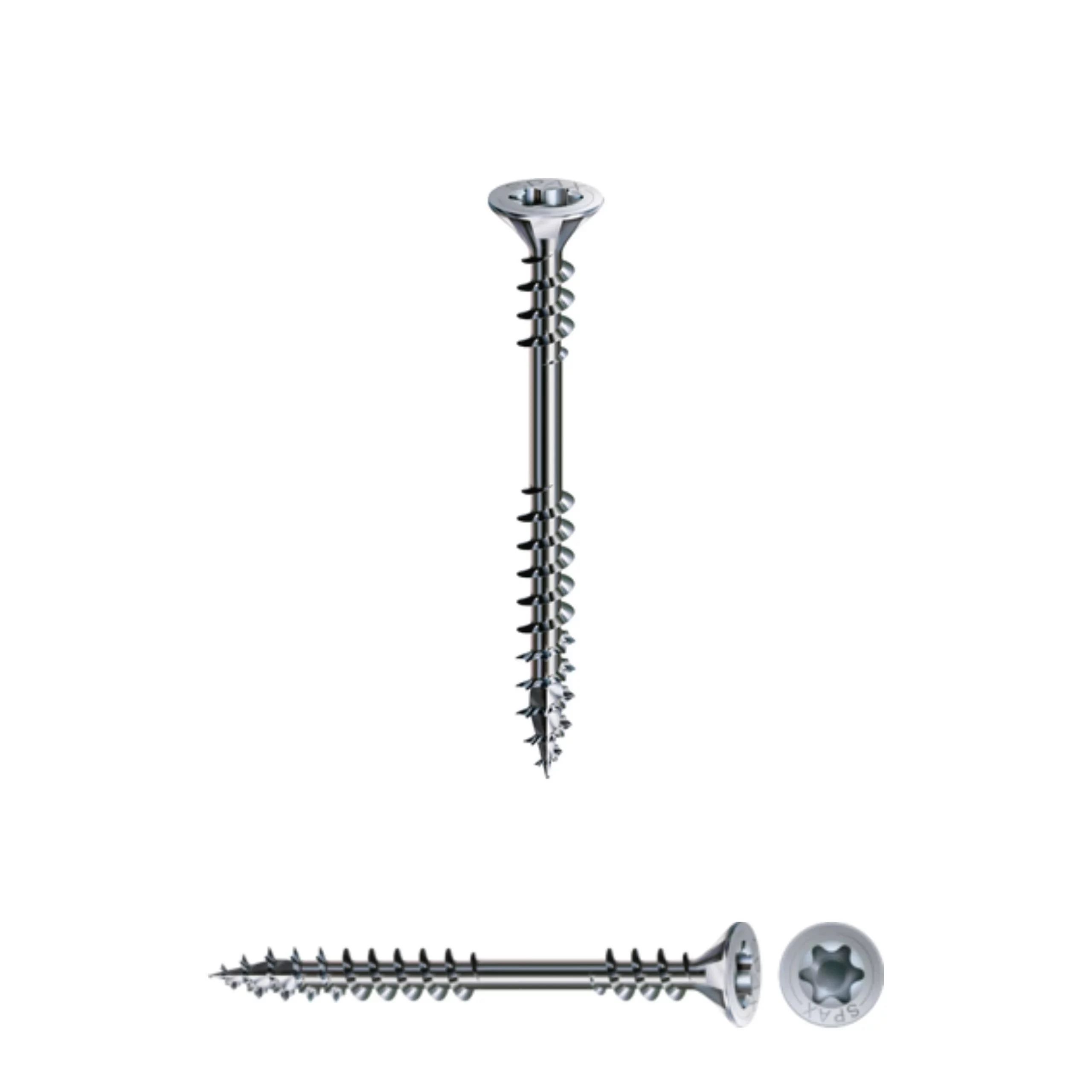 SPAX Stelschroef - Platkop - 6 x 145 mm - Deeldraad - TX30 - 100 stuks