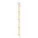 Thomas Sabo Damen Einzel Ohrstecker Vintage mit Weißen Steinen 925er Sterlingsilber 750er Gelbgold Vergoldung mit Zirkonia, H2194-414-14