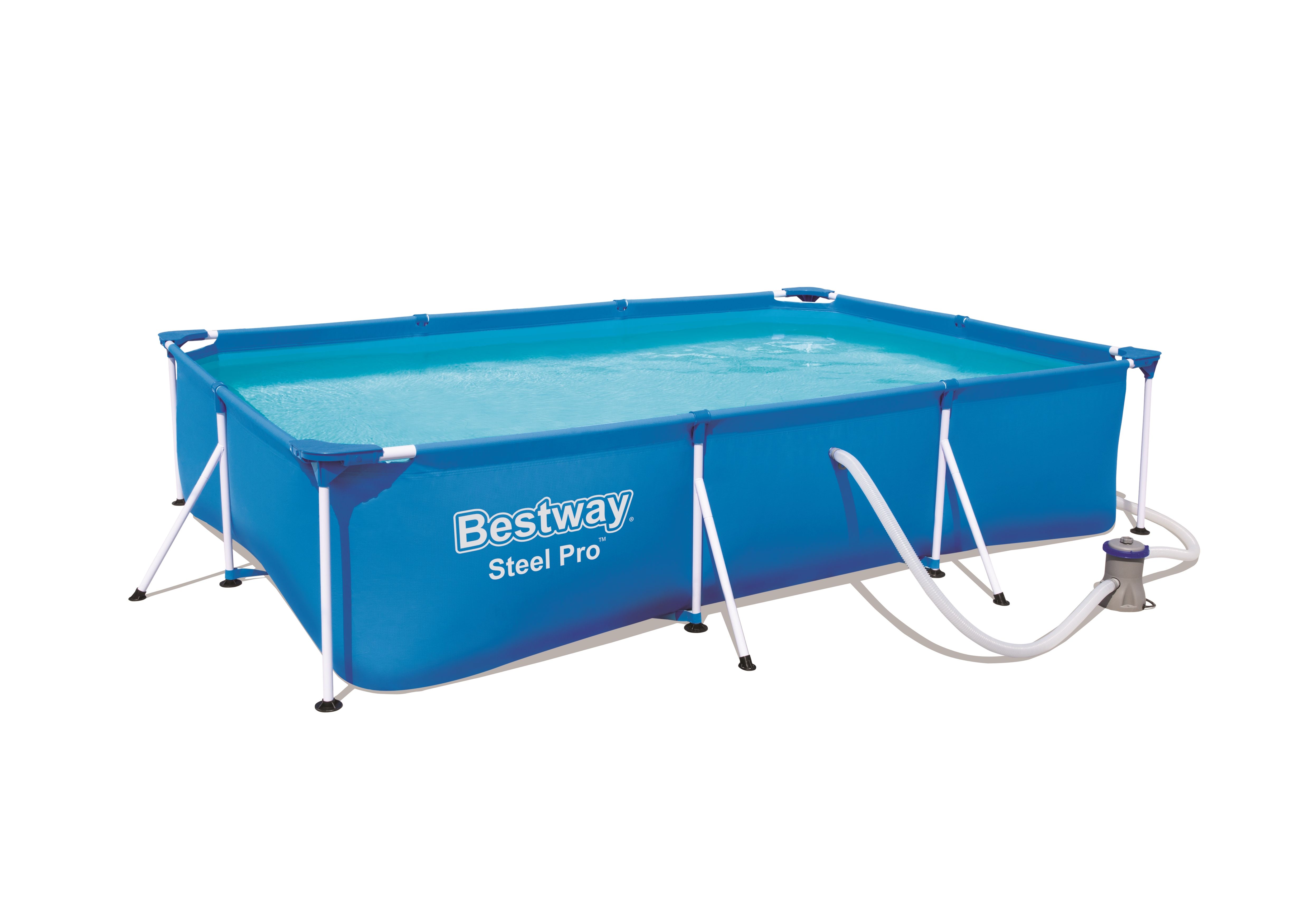 Bestway Steel Pro Rectangular Pool Set 300 x 201 x 66 cm with Filter Pump
