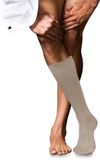 FALKE No. 13 Finest Piuma Cotton kniekousen heren beige - maat 45-46