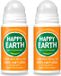 Happy Earth Déodorant Roll-On Rose Petitgrain - 75 ml - Lot économique - 2 pièces