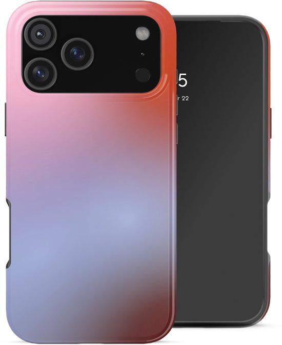 Selencia Hoesje - Geschikt voor Apple iPhone 17 Pro Max - Backcover geschikt voor MagSafe - Gradient Soft Blush