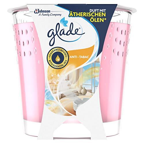 Glade (Brise) Geurkaars in glas, anti-tabak, tot 30 uur brandduur, 6 stuks (6 x 129g)