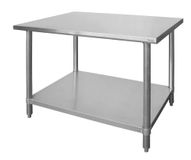Hendi Werktafel – Roestvast staal – Verstelbare poten – 1000x600x850 mm
