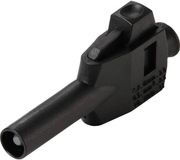 VOLTCRAFT MP-4 Laboratoriumstekker met klemaansluiting Stekker, recht Stift-Ø: 4 mm Zwart 50 stuk(s) Box