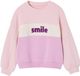 Vertbaudet Colorblock sweater voor meisjes lichtroze