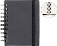 Quantore Notitieboek A6 Spiraal Gebonden Hardcover Zwart 192 Pagina's 80gr
