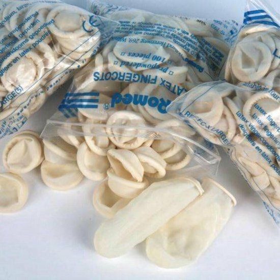 Romed Vingercondooms Latex XL 100 stuks