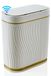 Poubelle - 8 litres - Ouverture automatique avec capteur - Blanc-or