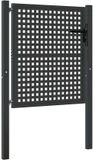 vidaXL Tuinpoort Antraciet Staal 100x100 cm