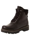 Tamaris - Dames - Laarzen - Zwart - Leer - Wol - Rubber - Maat 38