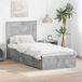 vidaXL Bedframe met lade Beton Grijs 90 x 190 cm Bewerkt hout