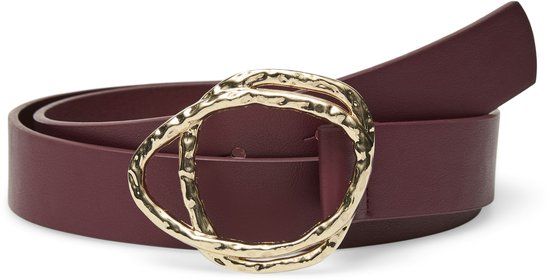 VERO MODA - VMSANDY COATED BELT - Dames - Riemen - Windsor Wine