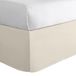 Today's Home Klassieke op maat gemaakte bedrok stof ruches, katoen mix ontwerp, 14 inch vallengte, volledig, ivoor