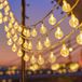 Merkloos Lichtsnoer Kristallen Bollen - Decoratieve Ketting - Sfeerverlichting Creëren - 360 Graden Licht - 3 Meter 20 LEDs - Warmwit