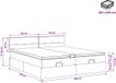 vidaXL Ottoman bed met matras en hoofdeinde, 2 stuks, roze fluweel