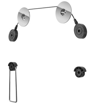 Goobay TV EasyMount L - Muurbeugel voor 32-55 inch schermen - Zwart/Zilver