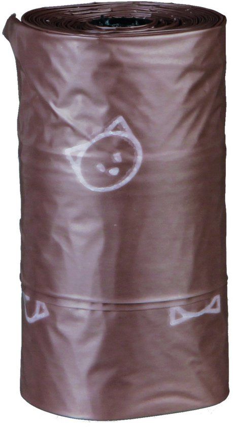 TRIXIE Cat Waste Bags - 30 stuks - bruin