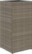 vidaXL Plantenbak - 40x40x80 cm - Poly Rattan - Grijs