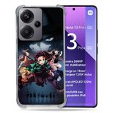 Cokitec Xiaomi Redmi Note 13 Pro Plus 5G Manga Demon Slayer Zwart