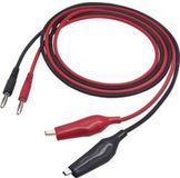 Voltcraft MSL-100 Meetsnoer Stekker 4 mm 1.00 m Zwart, Rood 1 stuk(s)