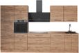 Vicco Complete keukeneenheid Fame-Line, Goudkleurig Eiken/Goudkleurig Eiken, 340 cm
