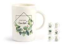 H&H Botanic set van 6 mokken, New Bone China, verschillende decoraties, cc400