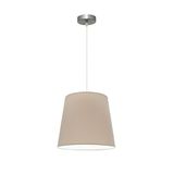 Hanger Malediven 1xe27 in elegant nikkel met steen, afmetingen 35 x 35 cm.