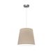 Hanger Malediven 1xe27 in elegant nikkel met steen, afmetingen 35 x 35 cm.