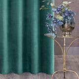 Eurofirany Sheer Gordijn & Overgordijn Turquoise Polyester 1400 mm x 2700 mm