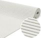 ANRO Tapis de bain blanc 2x500cm antidérapant Tapis de douche lavable séchage rapide