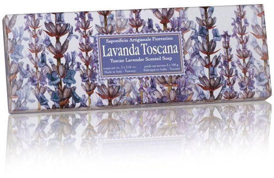 Saponificio Artigianale Fiorentino Lavanda Toscana Zeep 3 st.