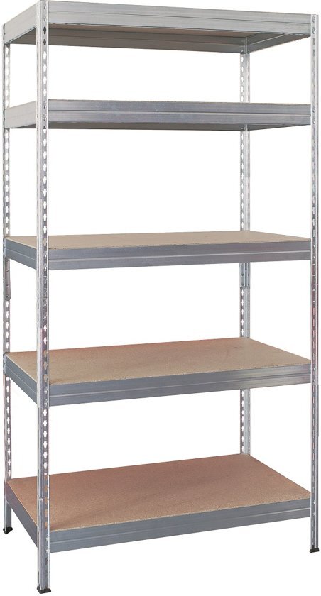 Erro Storage Opbergrek Basis - 90 cm breed - 875 kg draagkracht- 175 kg per plank - Monteren zonder schroeven