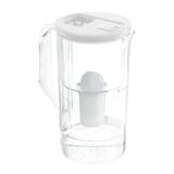 Wessper Waterfilterkan 2,8 liter, waterkaraf met LED-teller, karaf met Classic filter, actiefkool waterfilter, compatibel met Brita Filter Classic – Wit