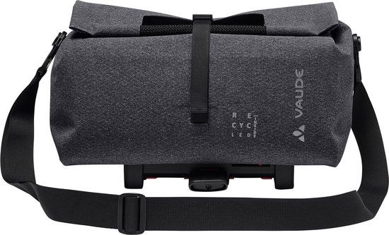 VAUDE ReCycle Shopper (Uniklip) - Black - Single Pannier - 10L - Waterproof - Recycled Material