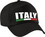 Bellatio Decorations Italië supporters petje - zwart - dames en heren - Italy - landen baseball cap - sport
