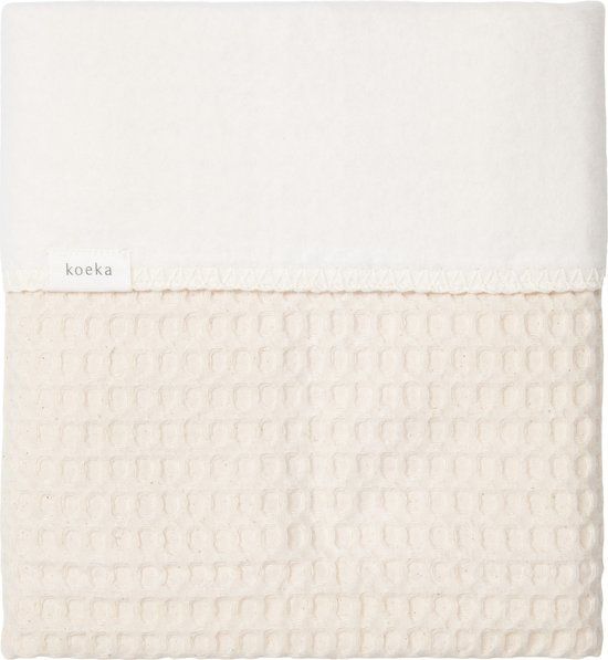 Koeka Amsterdam Wiegdeken - Wafel/Katoen - 75x100 cm - Naturel