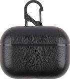 By Qubix AirPods Pro / AirPods Pro 2 lederen hoesje Pro Leather series - Met bevestigingsclip - Zwart