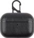 By Qubix AirPods Pro / AirPods Pro 2 lederen hoesje Pro Leather series - Met bevestigingsclip - Zwart