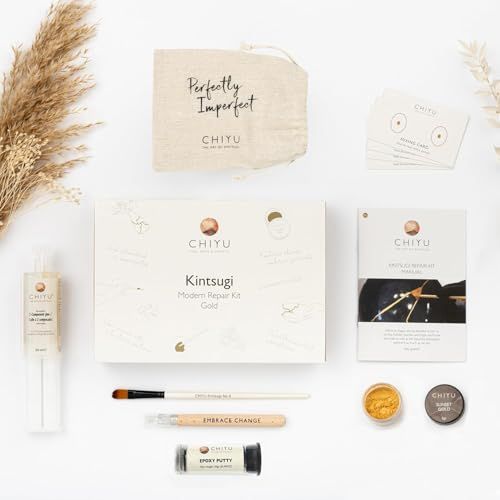 CHIYU Kintsugi Kintsugi repair kit - Goudlijm - Voedselveilig - Vaatwasserbestendig