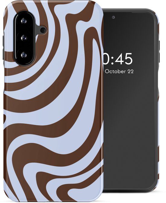 Selencia Hoesje - Geschikt voor Samsung Galaxy A17 (5G) / A17 (4G) - Backcover - Dream Swirl Chocolate