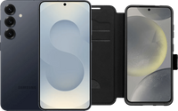 Samsung Galaxy S25 512GB Zilver 5G + BlueBuilt Book Case Zwart