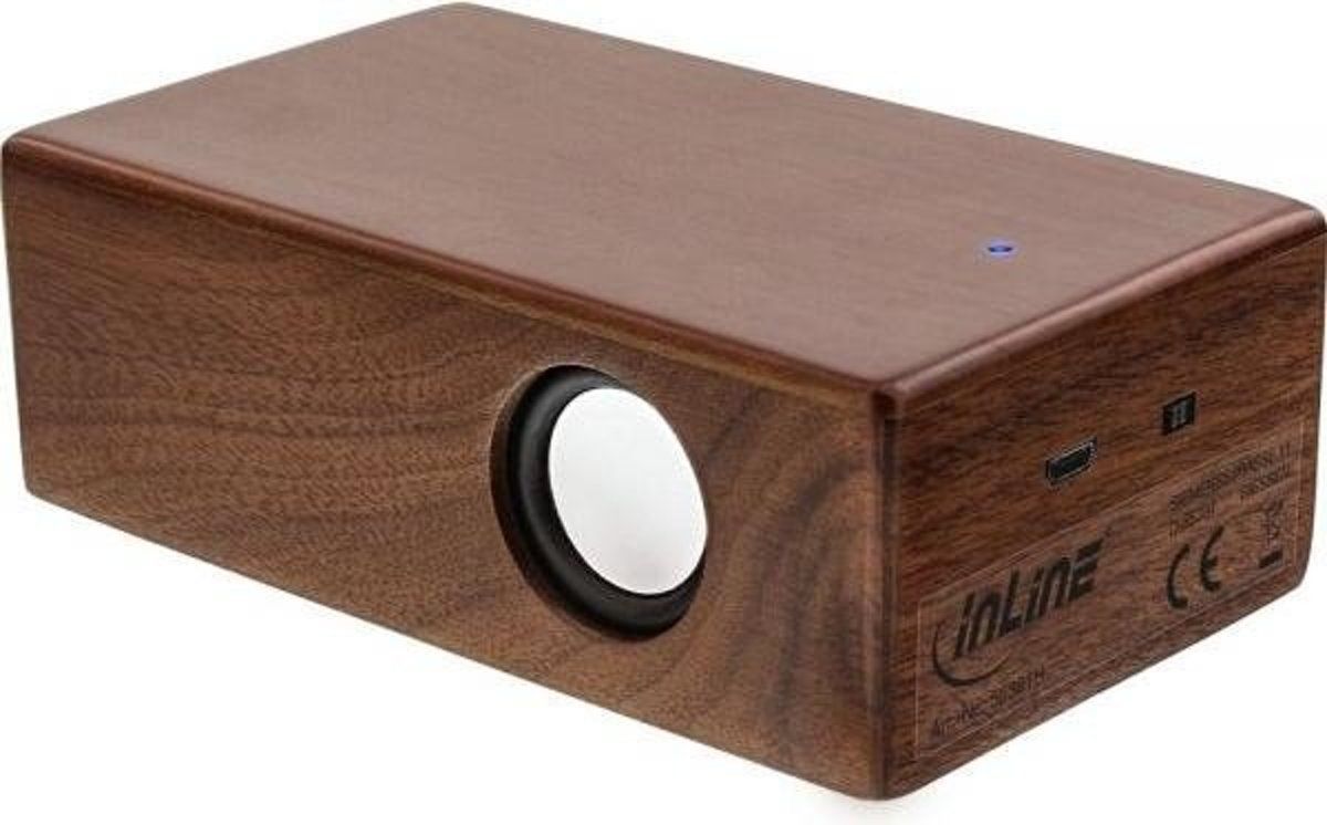 Woodline Woodbrick draadloze inductieluidspreker (walnoothout)