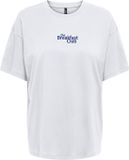 Only T-shirt Onlvivvi S/s Lovely Top Jrs 15346761 Bright White/breakfast Dames Maat - L