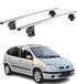 Aluminium dachträger voor Renault Scenic I (1996-2003), met geschikt voor T-gleuf, draagvermogen 75 kg, 2-delig, zilverkleurig