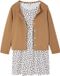 Vertbaudet Set - 2 delig - jurk - cardigan - bloemen - katoen