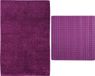 MSV Douche anti-slip/droogloop matten - Napoli badkamer set - rubber/polyester - paars