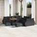 Maison Exclusive - Ensemble de jardin 13 pièces, ensemble de salon en polyrotin noir
