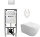 Villeroy & Boch Subway 2.0 DirectFlush CeramicPlus toiletset slimseat zitting - met Geberit reservoir en bedieningsplaat - wit