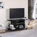 Meuble TV noir pivotant bois 42 pouces 80x40x40cm